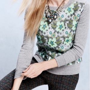 《 J.Crew 》Metallic Brocade Sweatshirt